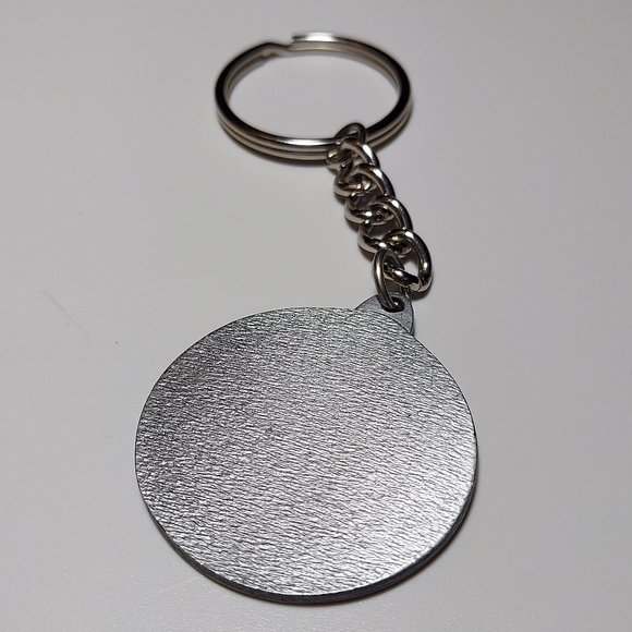 VINTAGE John Deere THINK GREEN Alloy Key Fob - Picture 4 of 4